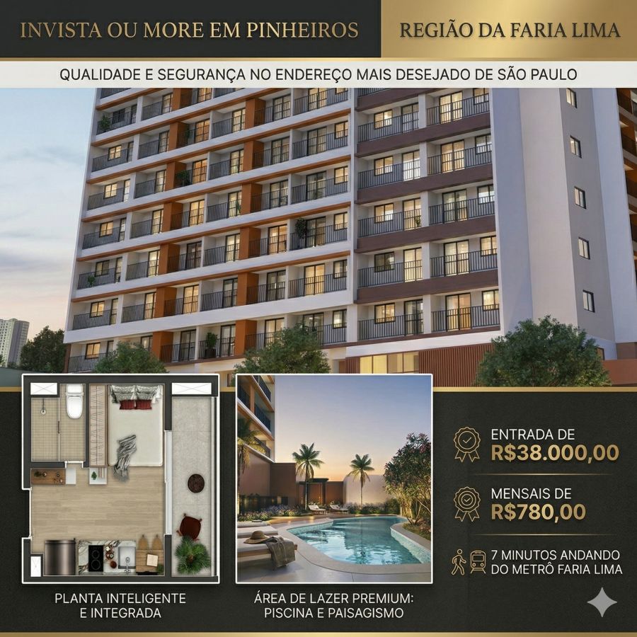 Apartamento - Lançamentos - Pinheiros - São Paulo - SP